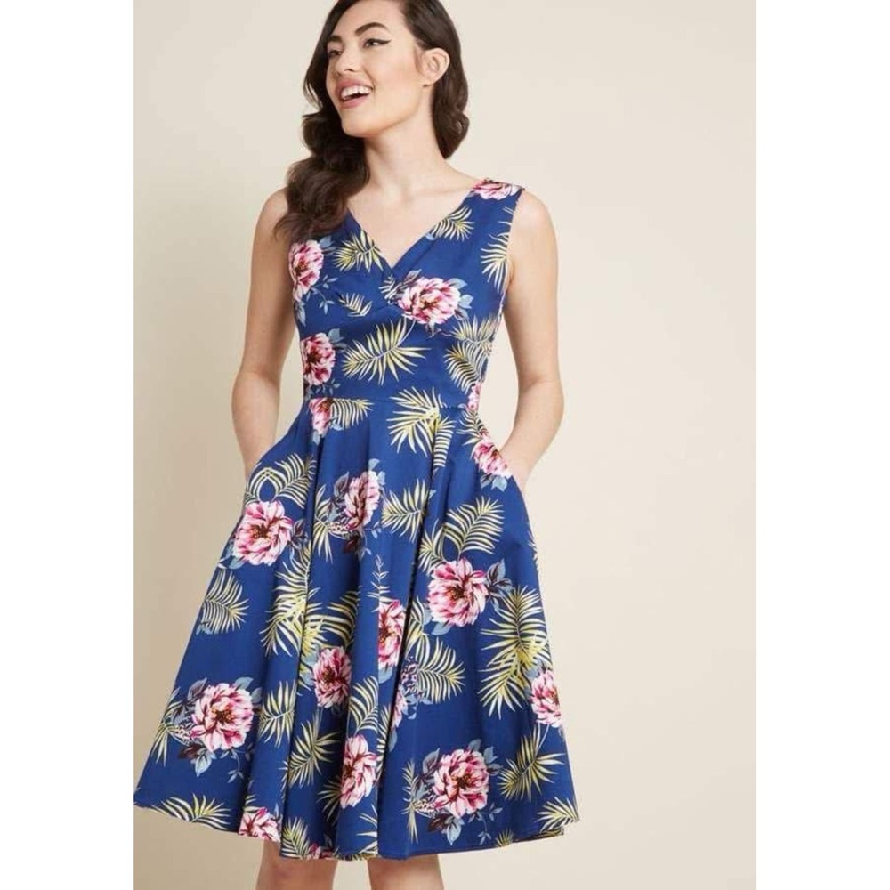ModCloth Mingling Magic Fit and Flare Dress